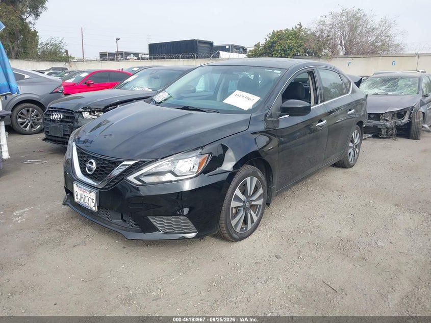 2019 Nissan Sentra Sv, Left Rear, IAAI, VIN 3N1AB7AP6KY266167 — photo 2