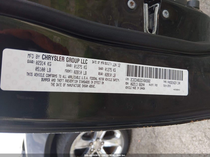 2012 DODGE CHARGER SE · Фото 9