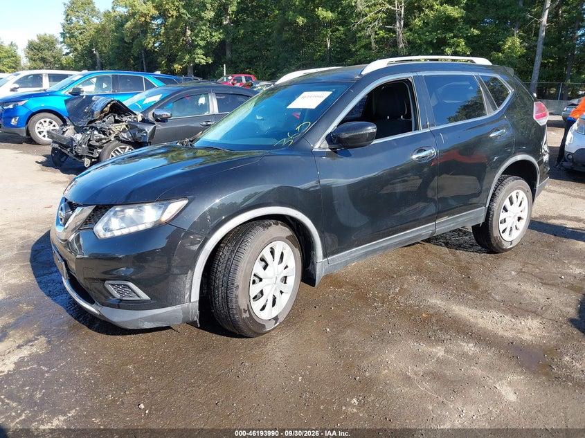 2016 Nissan Rogue S, Правый бок, IAAI, VIN JN8AT2MT5GW005251 — фото 2