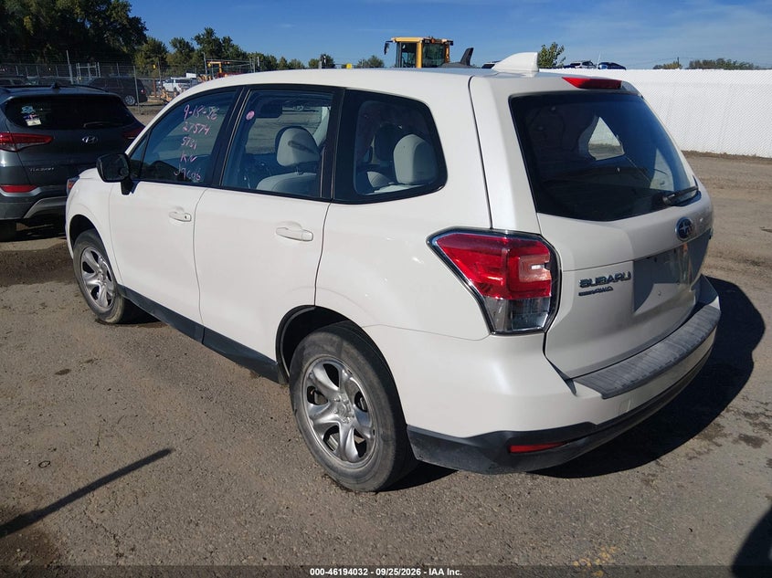 Vin: jf2sjaac6jg545781, lot: 46693916, subaru forester 2.5i 20183
