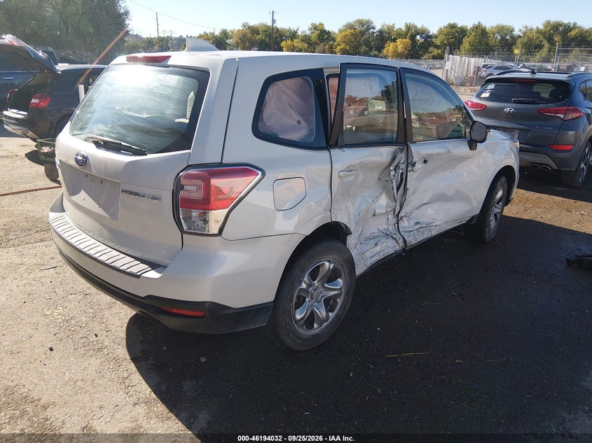 Vin: jf2sjaac6jg545781, lot: 46693916, subaru forester 2.5i 20184