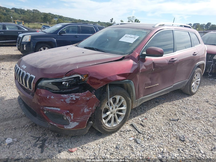 Vin: 1c4pjlcb7kd222847, lot: 46693922, jeep cherokee latitude fwd 20192