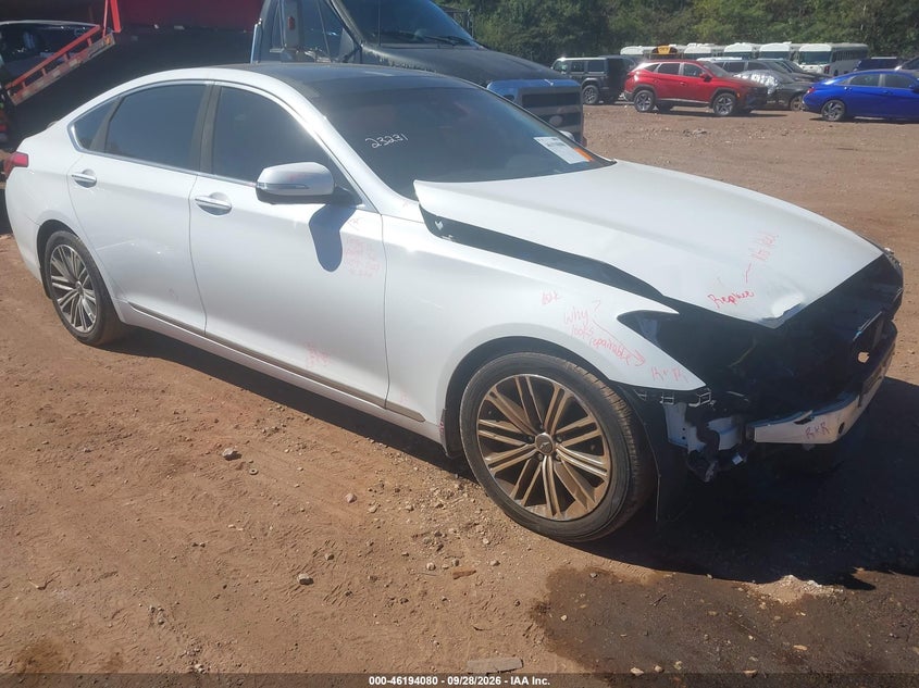 Vin: kmhgn4je5ju225070, lot: 46693964, genesis g80 3.8 20181