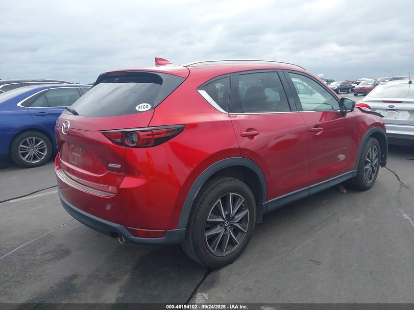 Vin: jm3kfadm9j1475417, lot: 46693986, mazda cx-5 grand touring 20184