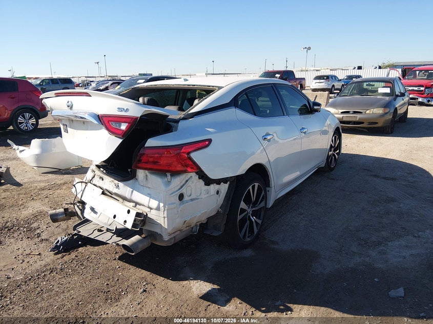 Vin: 1n4aa6ap0jc403854, lot: 46694014, nissan maxima 3.5 sv 20184