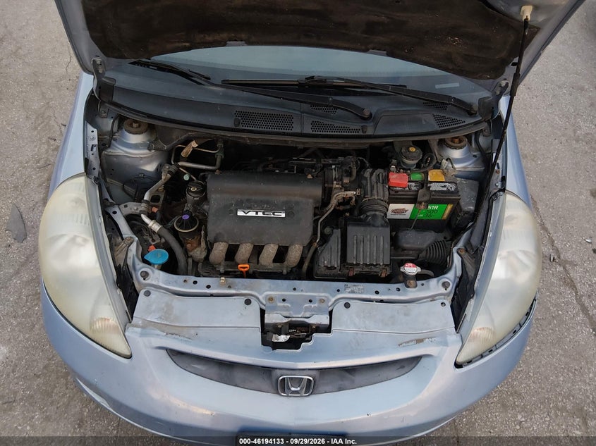 HONDA FIT 2008 VIN JHMGD384X8S019651