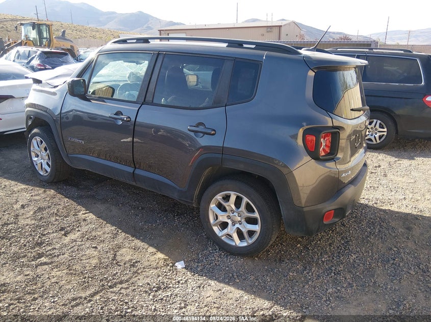 Vin: zaccjbbb0hpe41704, lot: 46694018, jeep renegade latitude 20173