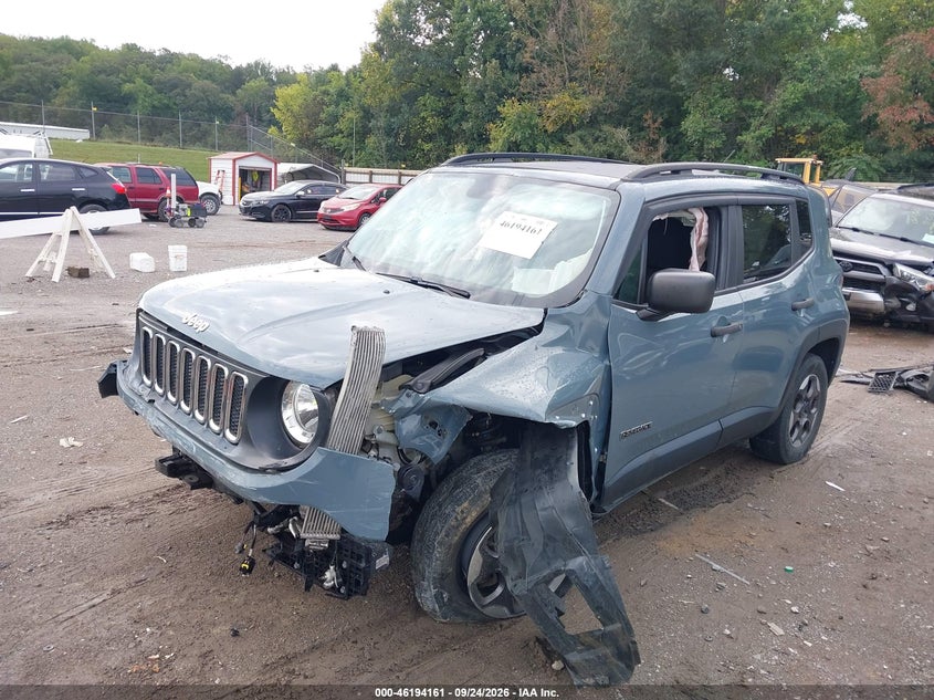 Vin: zaccjbabxhpg04313, lot: 46694045, jeep renegade sport 4x4 20172