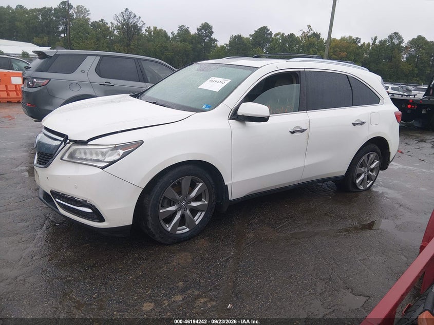Vin: 5fryd4h85eb015190, lot: 46694125, acura mdx advance pkg w/entertainment pkg 20142