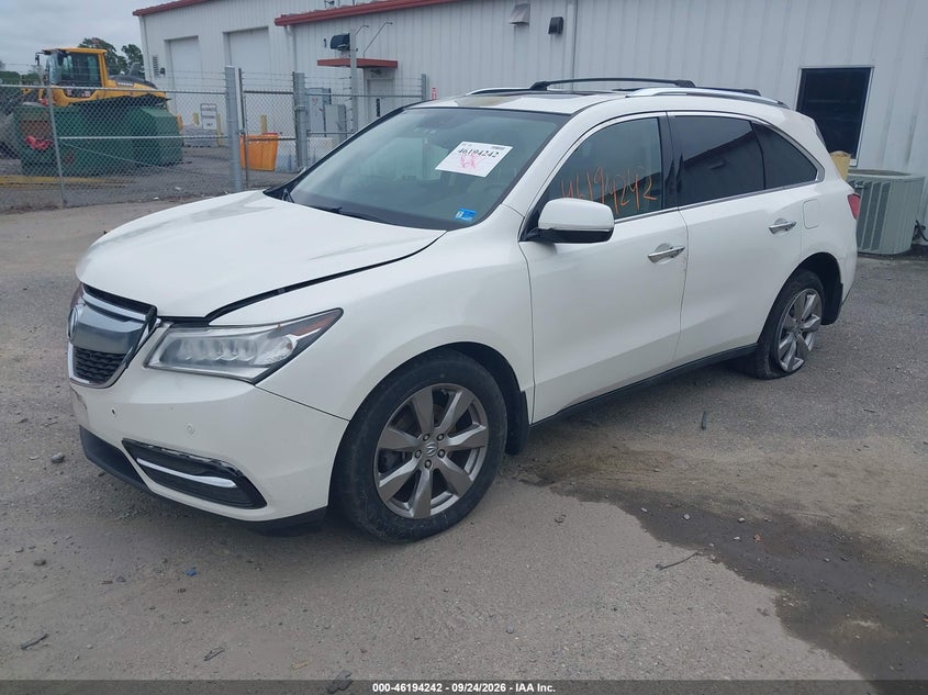 Vin: 5fryd4h85eb015190, lot: 46694125, acura mdx advance pkg w/entertainment pkg 20142
