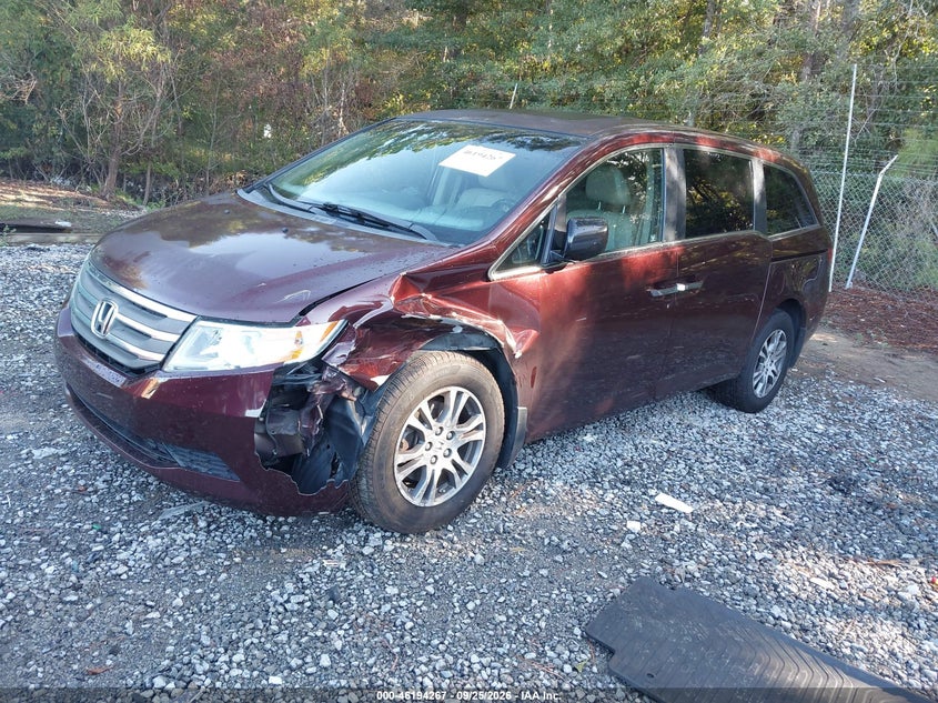 Vin: 5fnrl5h67cb070587, lot: 46694151, honda odyssey ex-l 20122