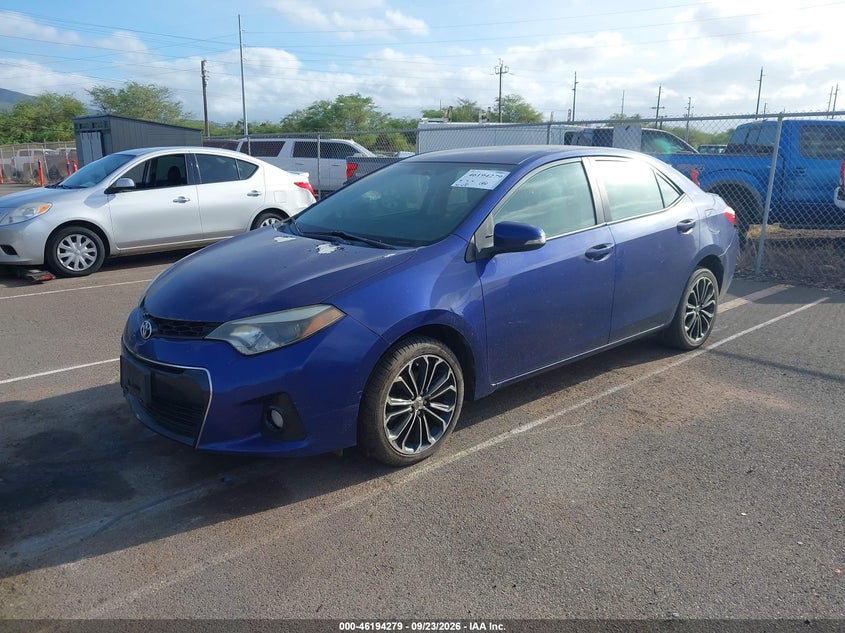 Vin: 5yfburhe8ep067816, lot: 46694162, toyota corolla s/s plus/s premium 20142