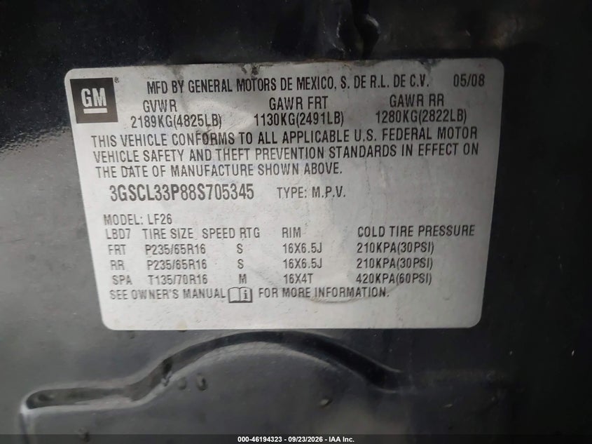 2008 SATURN VUE 4-CYL XE · Фото 9