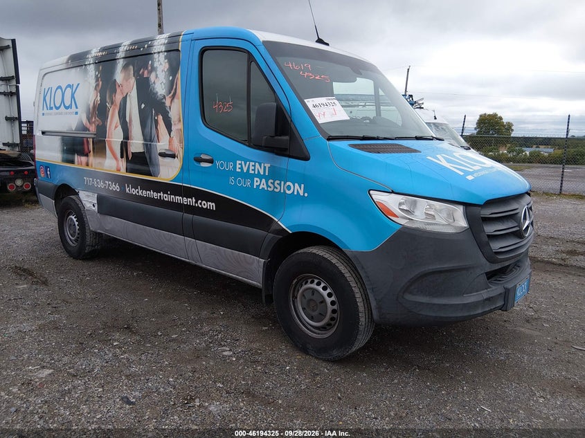 Vin: wd3pf0cd4kp038346, lot: 46694209, mercedes-benz sprinter 2500 standard roof v6 2019 img_1