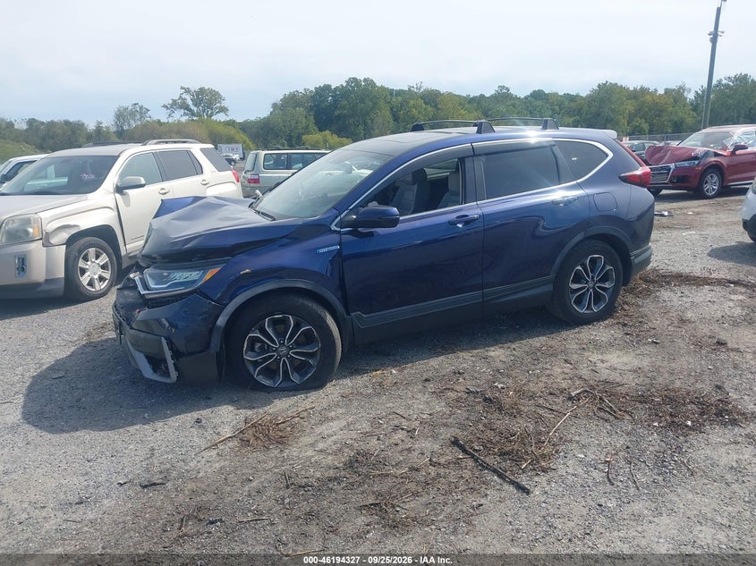 Vin: 7fart6h85me006691, lot: 46694211, honda cr-v hybrid ex-l 20212