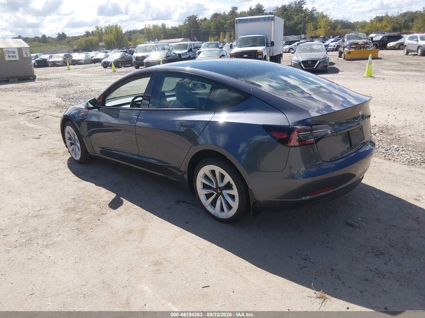 Vin: 5yj3e1eb2nf278616, lot: 46694247, tesla model 3 long range dual motor all-wheel drive 20223