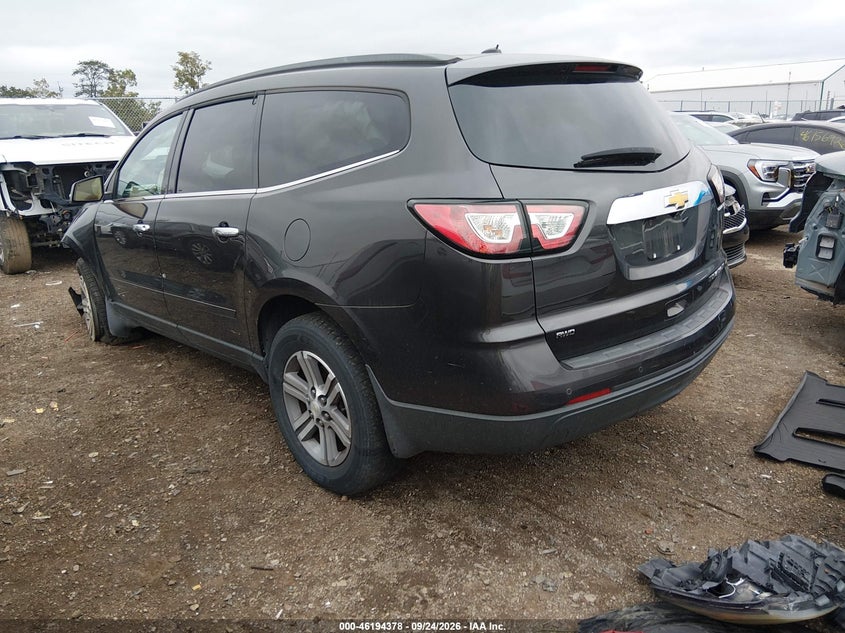 Vin: 1gnkvhkd1fj116844, lot: 46694262, chevrolet traverse 2lt 20153
