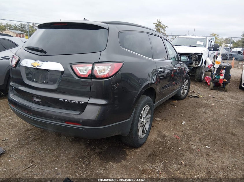 Vin: 1gnkvhkd1fj116844, lot: 46694262, chevrolet traverse 2lt 20154