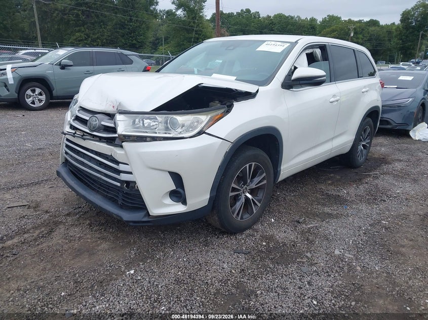 Vin: 5tdzarfh6js038420, lot: 46694277, toyota highlander le 20182