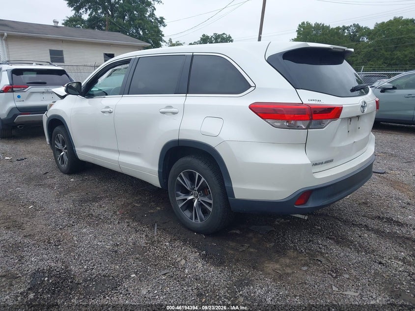 Vin: 5tdzarfh6js038420, lot: 46694277, toyota highlander le 20183