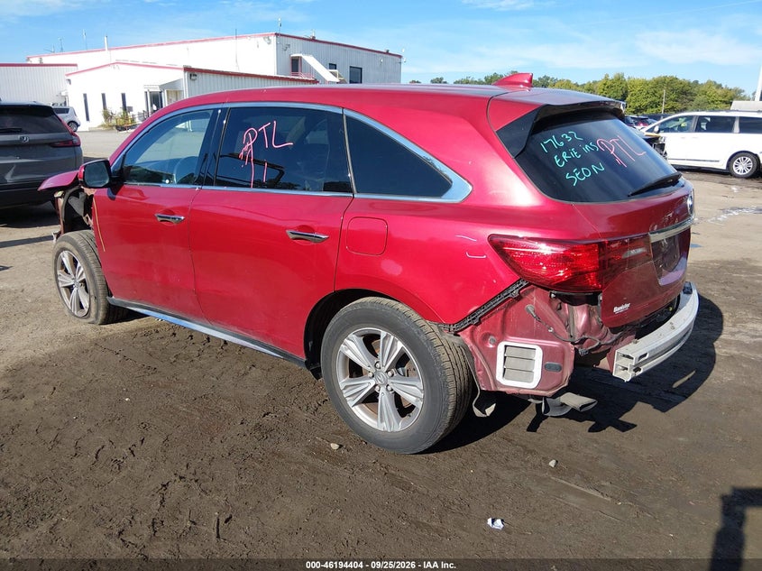 Vin: 5j8yd4h35ll057652, lot: 46694288, acura mdx standard 20203