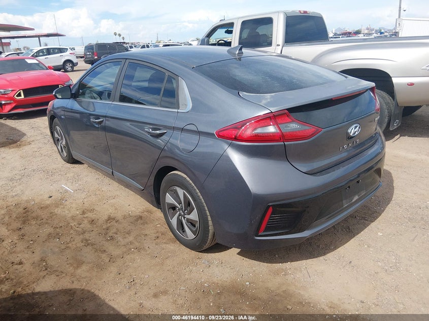 Vin: kmhc75lc7ku131820, lot: 46694294, hyundai ioniq hybrid sel 20193