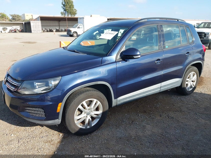 Vin: wvgav7axxfw599498, lot: 46694295, volkswagen tiguan s 20152