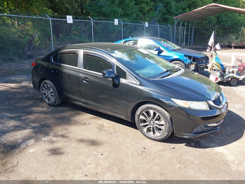 Vin: 2hgfb2f52dh592460, lot: 46694305, honda civic sdn lx 20131