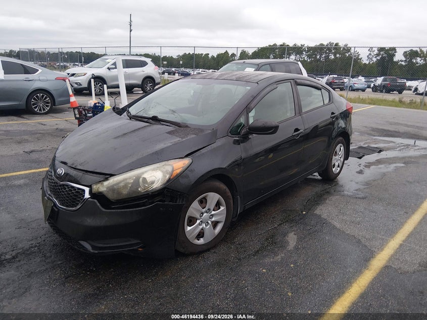 Vin: knafk4a61g5534908, lot: 46694320, kia forte lx 20162