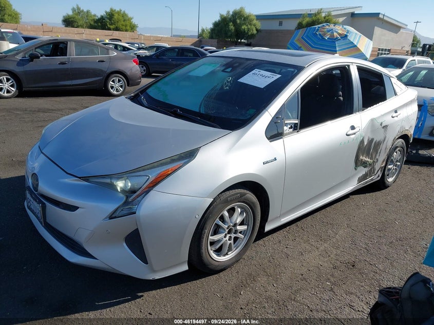 Vin: jtdkarfu2j3059474, lot: 46694381, toyota prius three 20182
