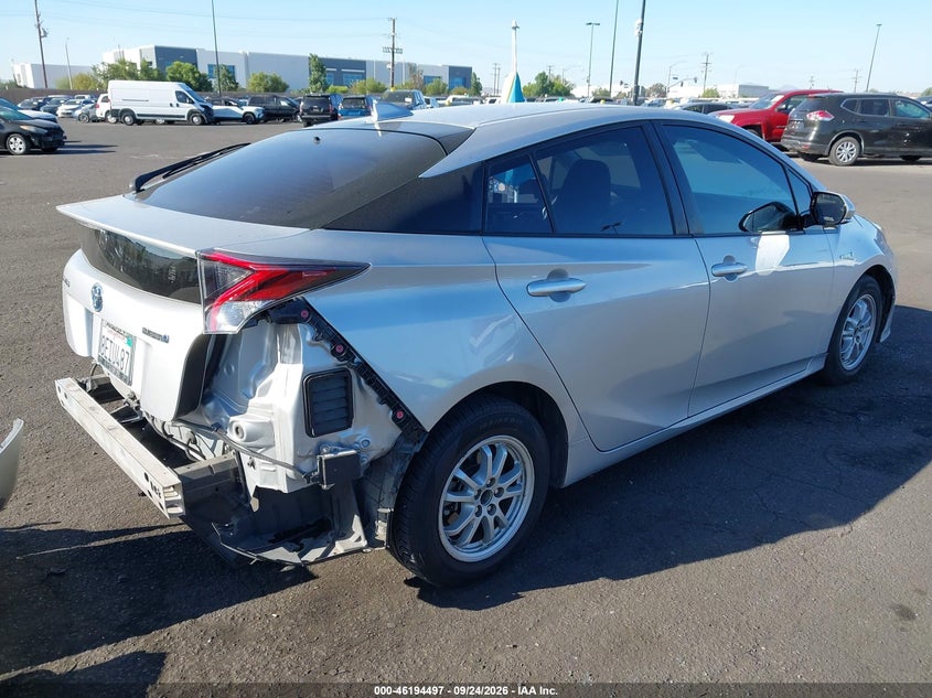 Vin: jtdkarfu2j3059474, lot: 46694381, toyota prius three 20184