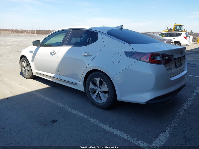 Vin: knagm4ad7f5079929, lot: 46694384, kia optima hybrid 20153