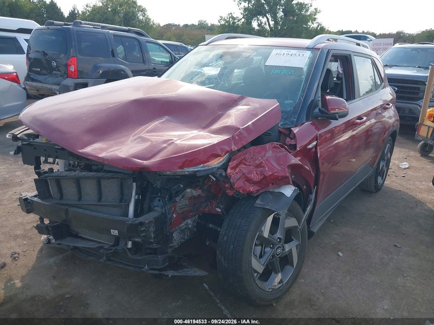 Vin: kmhrc8a30su369275, lot: 46694417, hyundai venue limited 20252