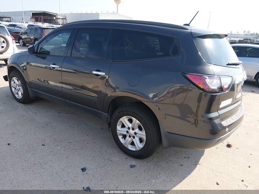Vin: 1gnkrfed9dj174914, lot: 46694419, chevrolet traverse ls 20133