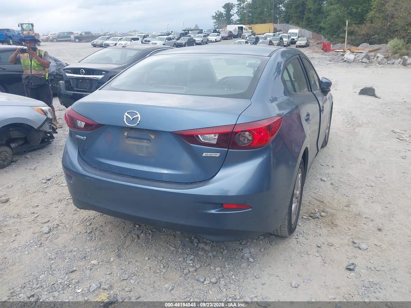 Vin: jm1bm1u73g1323912, lot: 46694432, mazda mazda3 i sport 20164