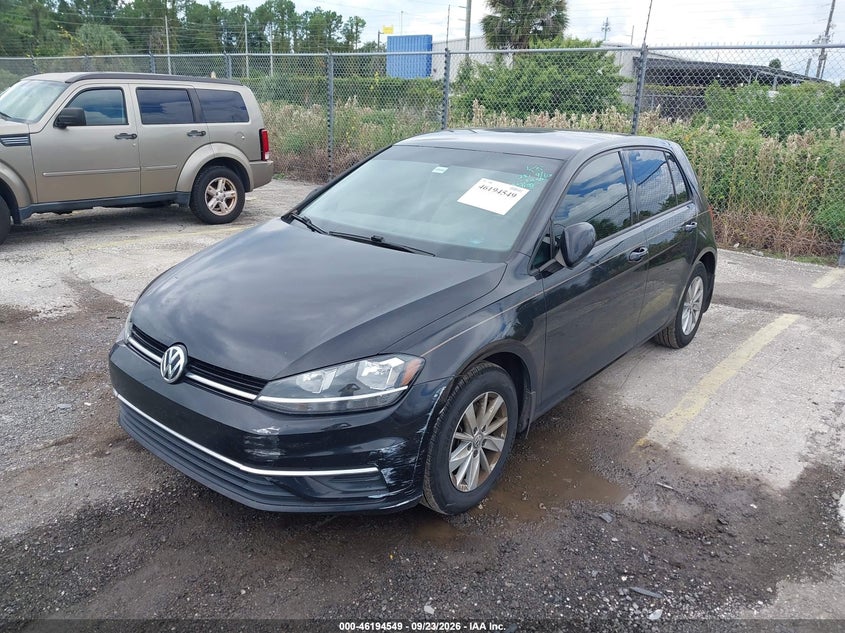 Vin: 3vwg17au7jm254838, lot: 46694433, volkswagen golf tsi s/tsi se 20182