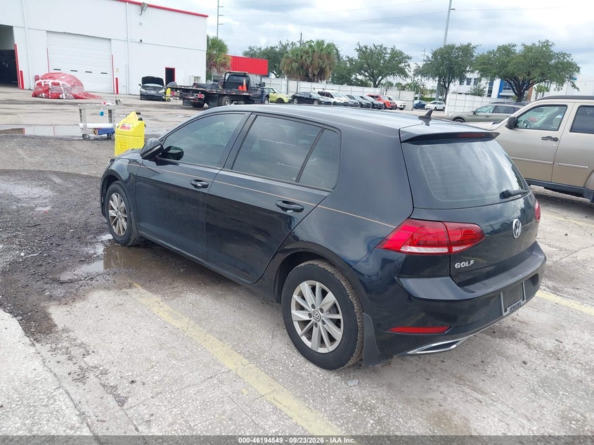 Vin: 3vwg17au7jm254838, lot: 46694433, volkswagen golf tsi s/tsi se 20183
