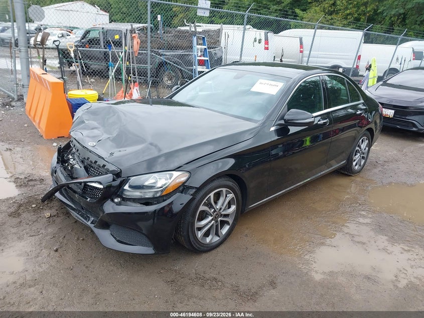 Vin: wddwf4jb6jr403208, lot: 46694492, mercedes-benz c 300 20182