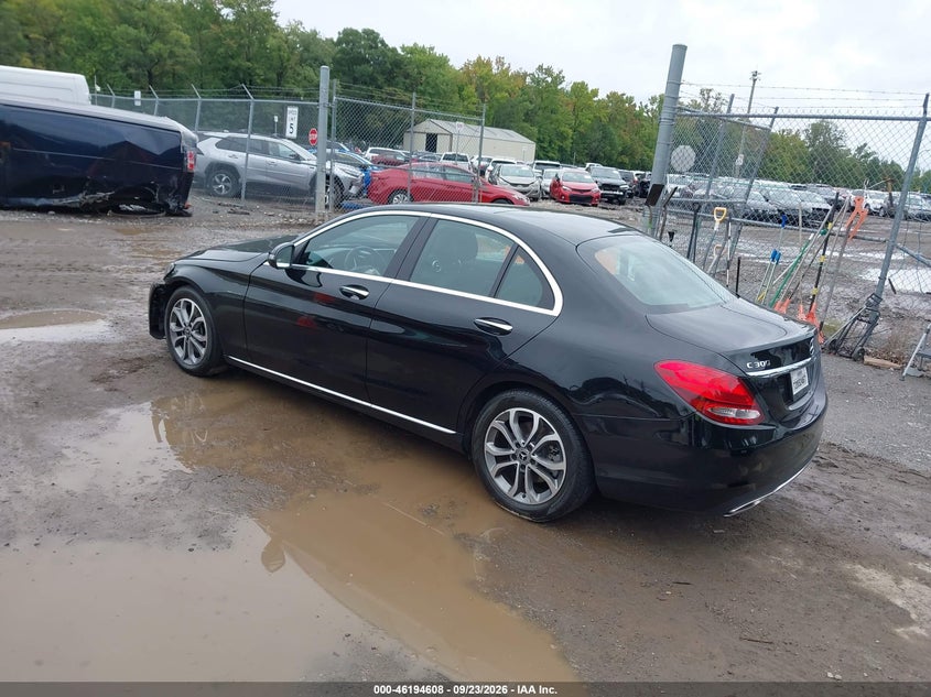 Vin: wddwf4jb6jr403208, lot: 46694492, mercedes-benz c 300 20183
