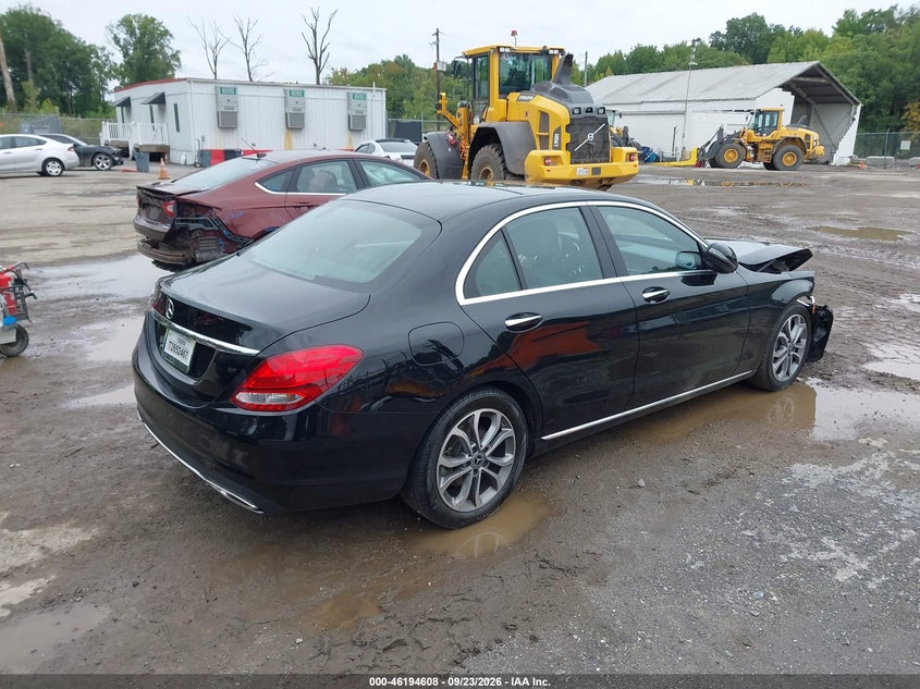 Vin: wddwf4jb6jr403208, lot: 46694492, mercedes-benz c 300 20184