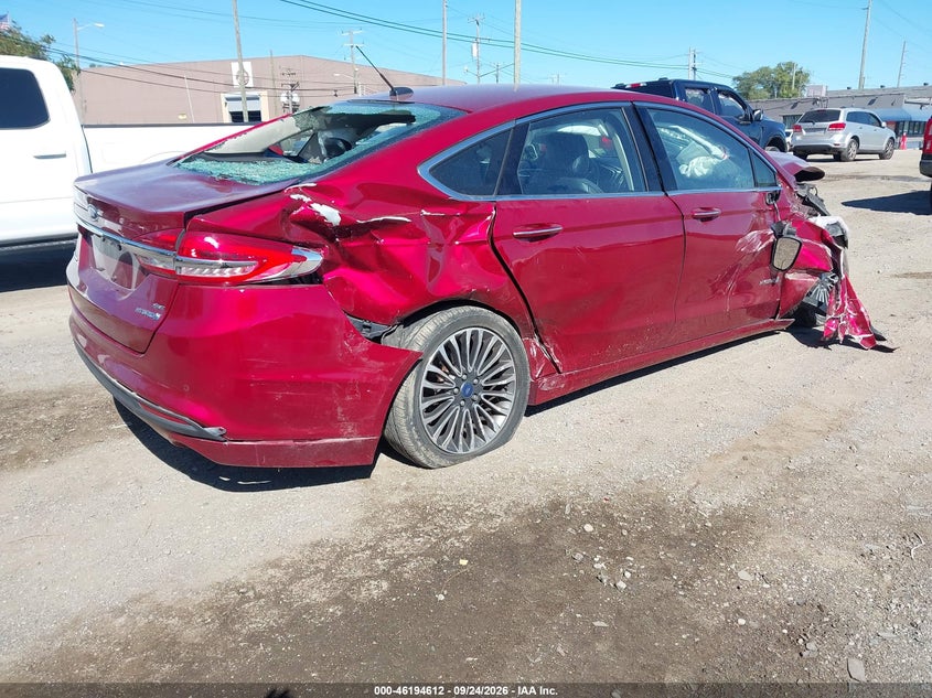 Vin: 3fa6p0lu8jr239680, lot: 46694496, ford fusion hybrid se 20184