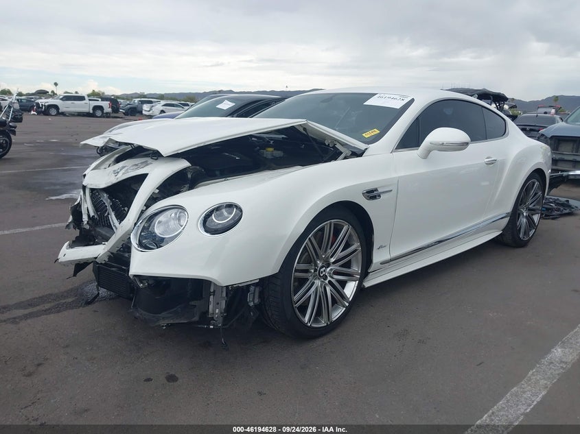 Vin: scbfj7za2gc054407, lot: 46694512, bentley continental gt speed 20162