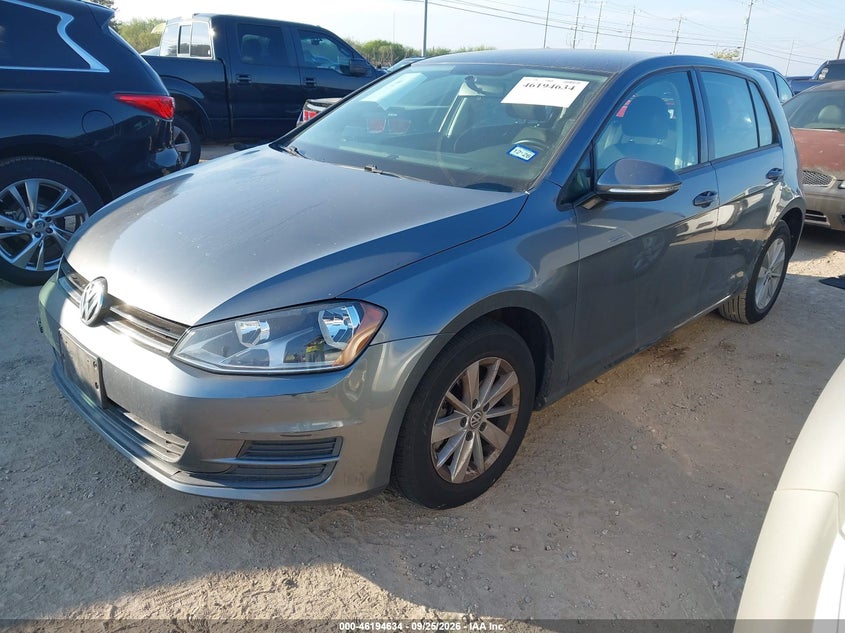 Vin: 3vw217au9hm070392, lot: 46694518, volkswagen golf tsi s 4-door/tsi se 4-door/tsi sel 4-door/tsi wolfsburg edition 4-door 20172