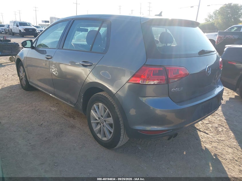 Vin: 3vw217au9hm070392, lot: 46694518, volkswagen golf tsi s 4-door/tsi se 4-door/tsi sel 4-door/tsi wolfsburg edition 4-door 20173