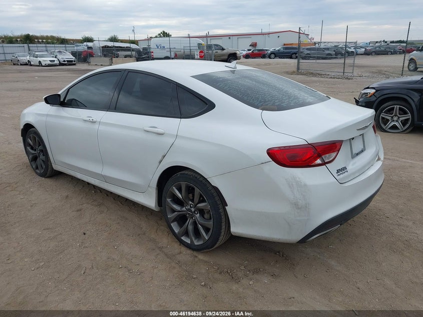 Vin: 1c3cccbgxgn138680, lot: 46694522, chrysler 200 s 20163