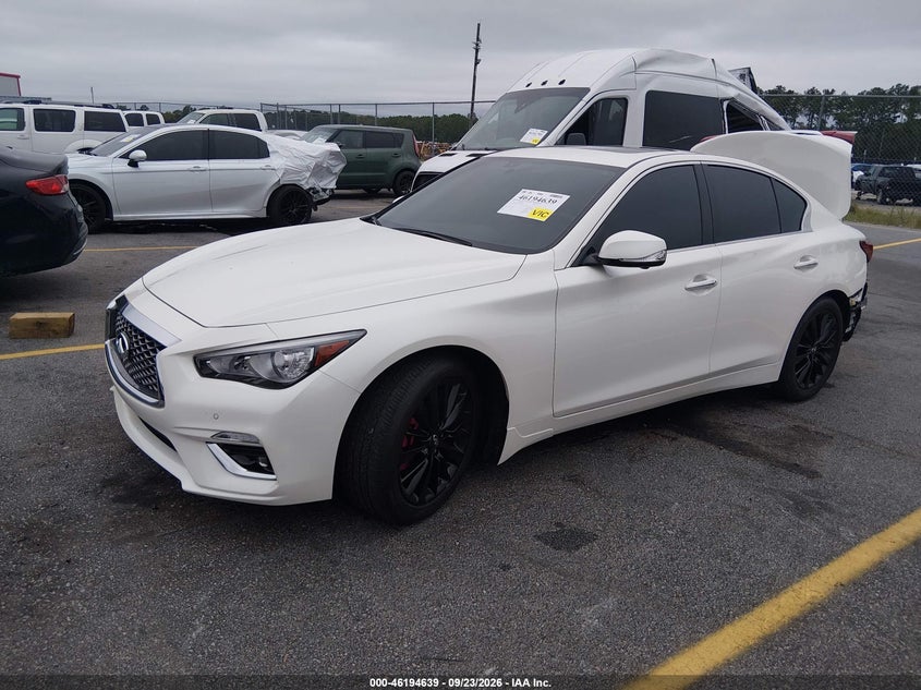 Vin: jn1ev7bp7rm600095, lot: 46694523, infiniti q50 luxe 20242
