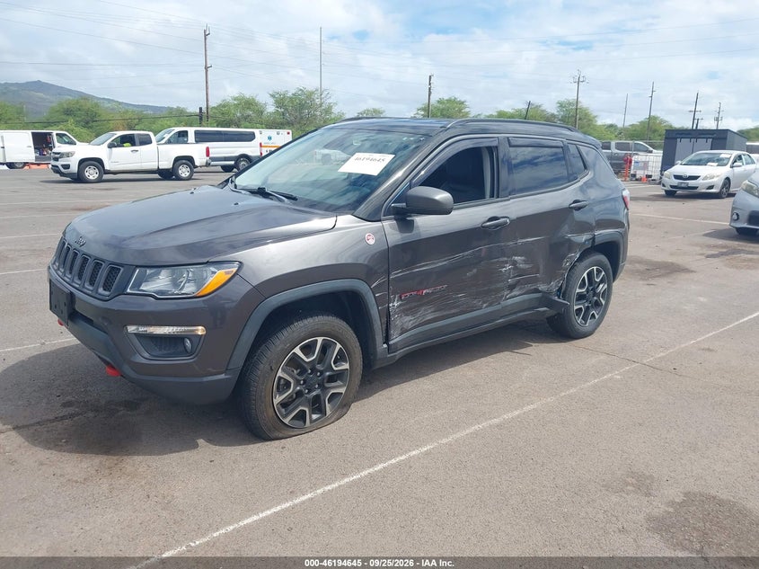 2019 Jeep Compass, Левый бок, IAAI, VIN 3C4NJDDB1KT799945 — фото 2