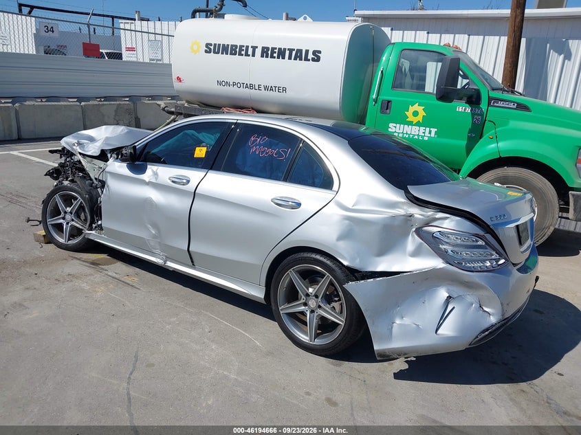Vin: 55swf4jb9fu045429, lot: 46694550, mercedes-benz c-class c 300 sport 20153