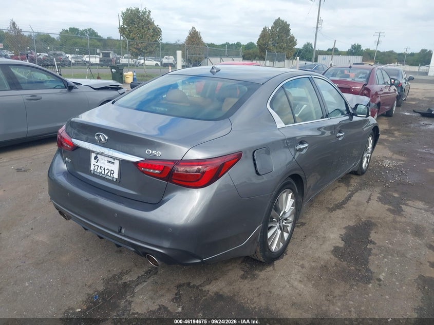 Vin: jn1ev7br4pm543076, lot: 46694560, infiniti q50 luxe awd 20234