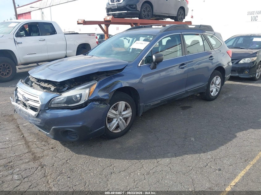 Vin: 4s4bsaac8g3252522, lot: 46694561, subaru outback 2.5i 20162
